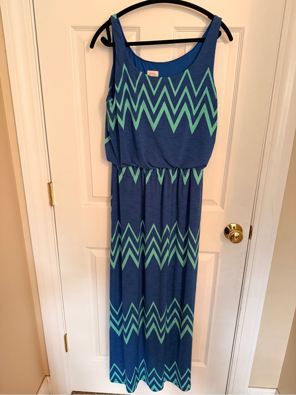 Pixley Bright Blue Scoop-Neck Dress